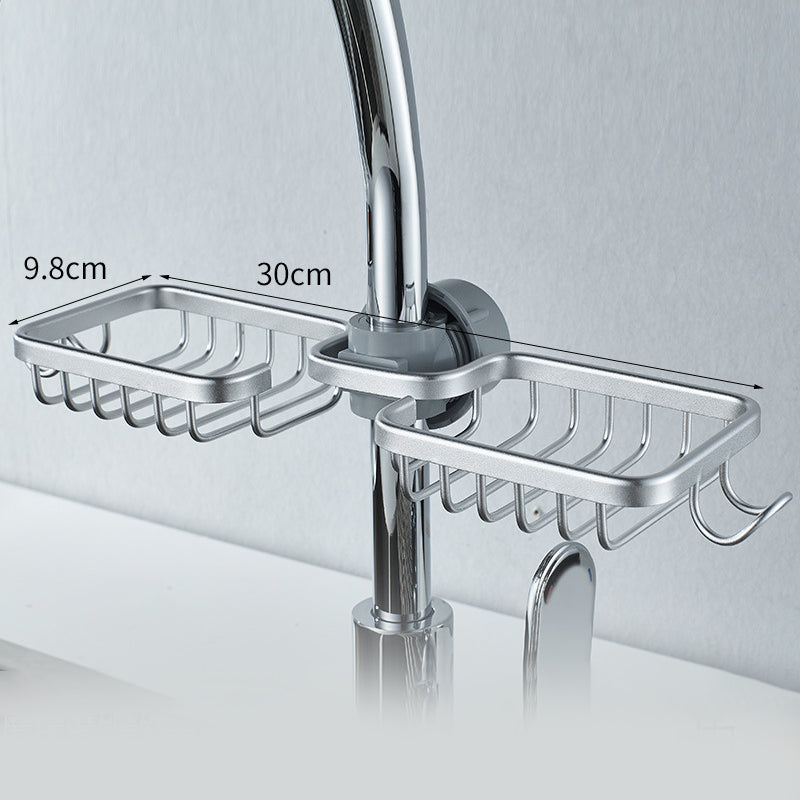 Stainless Aluminium Shower Holder In Silver Or Black No Drilling
