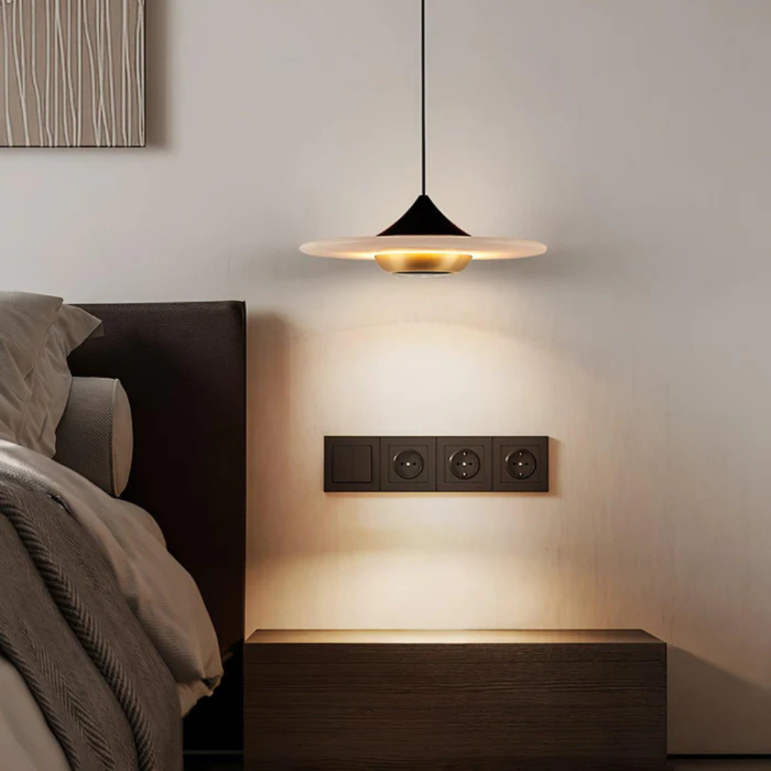 Aureline Marmorierte Deckenpendelleuchte von Nova Living