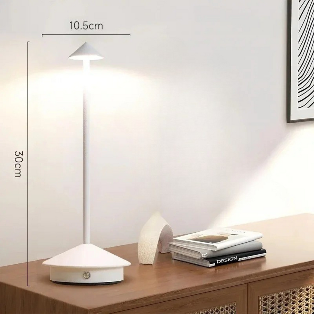 LumaNest Cordless Waterproof Dimmable LED Table Lamp With USB-C Rechargeable
