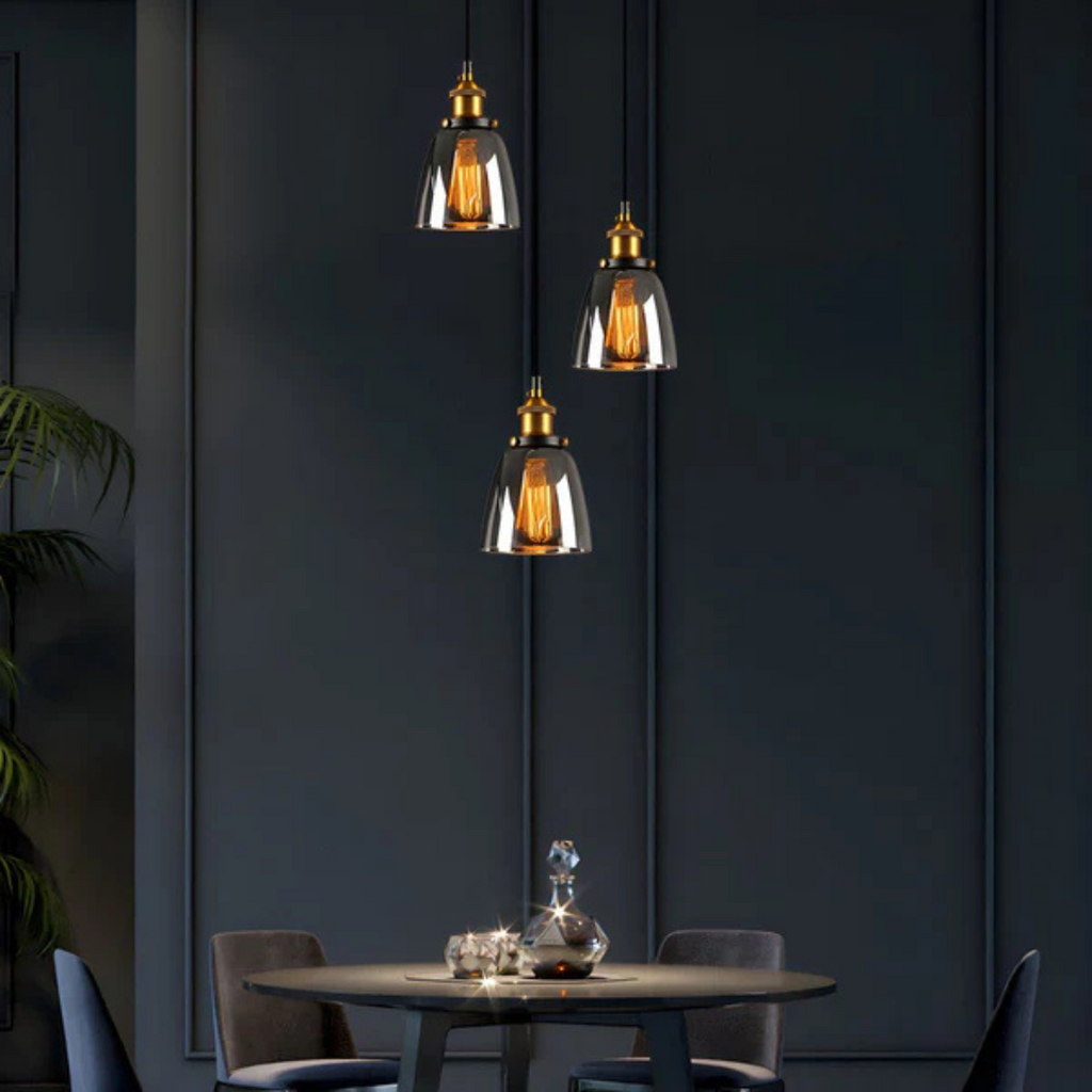 Aurora Vintage Glass Pendant Light for Dining Rooms and Living Spaces