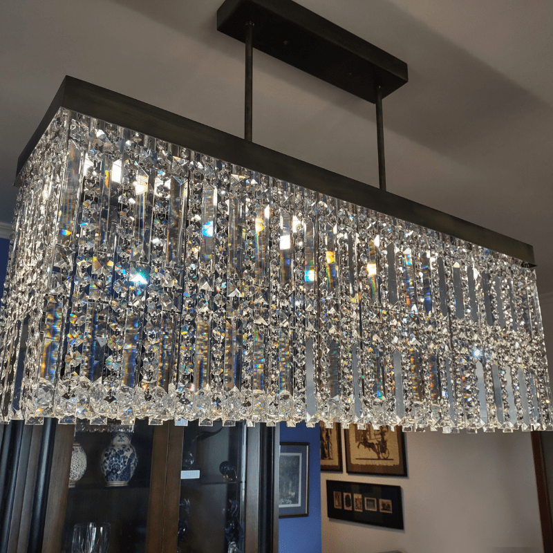 Nova Kristalllüster in Gold- und Silber-Finish mit Kristallkugeln
