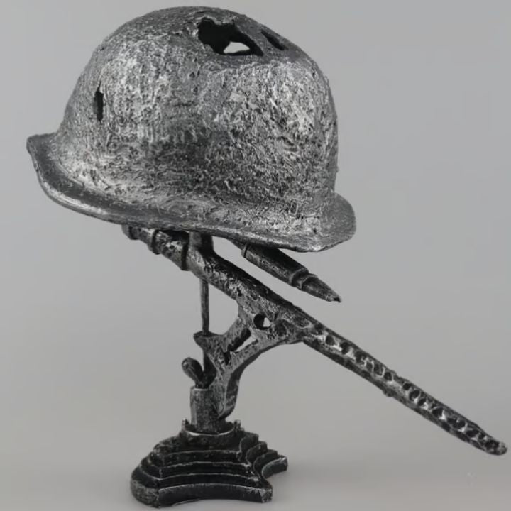 AntiqueLume Steel Helmet Lamp For Historic Home Decor