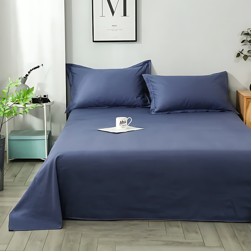 SereneLoom Flat Sheet In Organic Cotton With Soft And Breathable Comfort