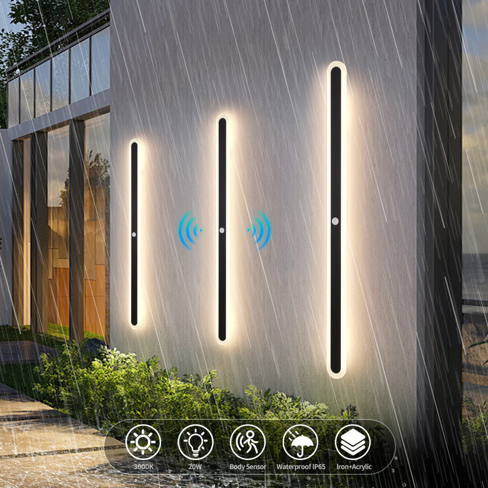 SolaraGuard Luz LED de Pared para Exterior con Sensor de Movimiento IP65 Impermeable