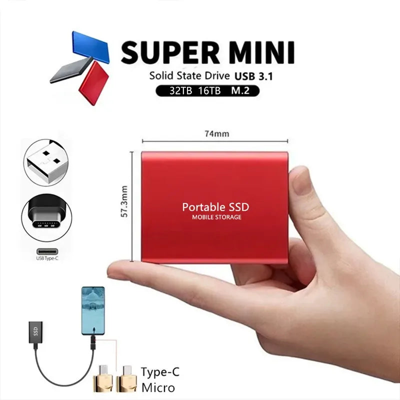 Externí SSD úložiště s kapacitou od 1TB do 64TB