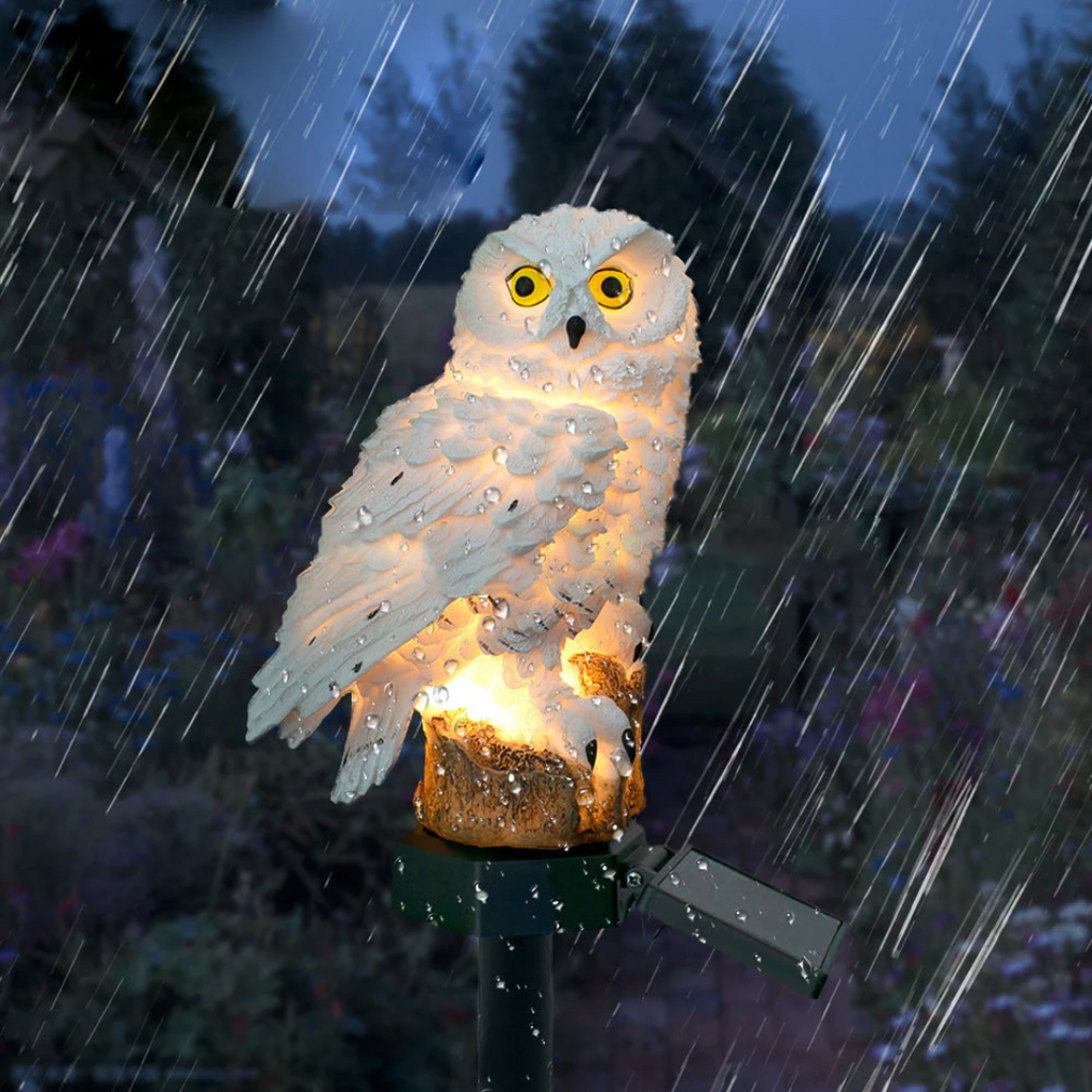 Lumos Owl solcelledrevet havelampe til stemning og stioplysning