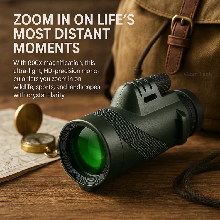 TrailPeak 600X Ultra Zoom Monocular With HD Lens For Outdoor Exploration
