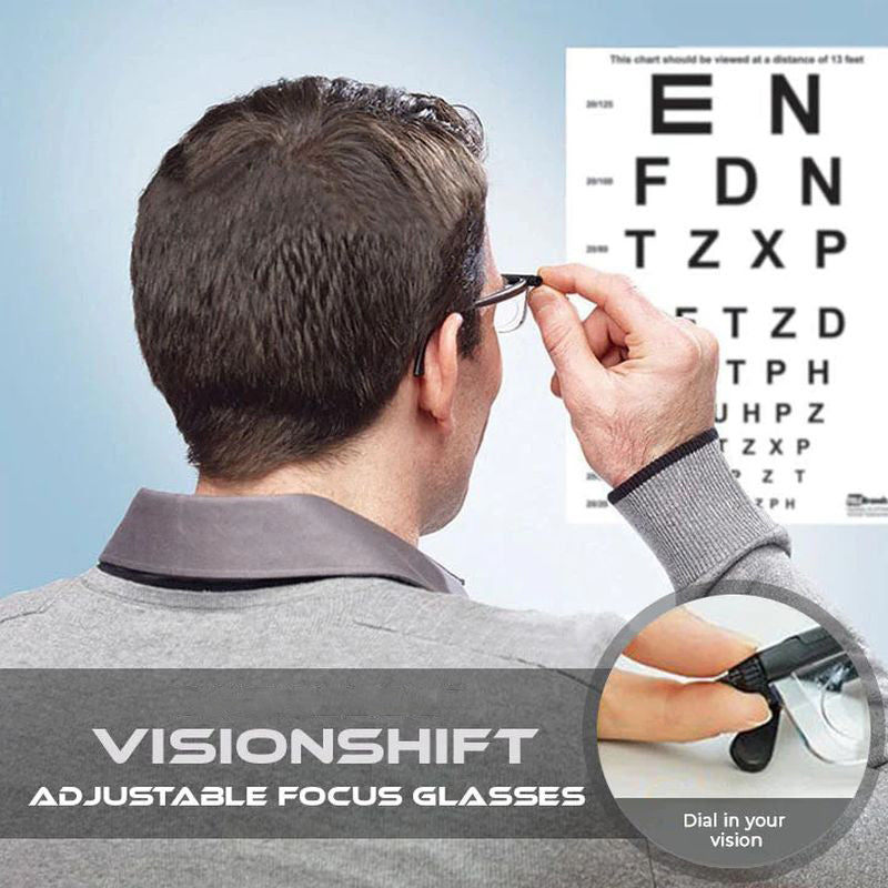 VisionShift Adjustable Focus Glasses For Everyday Reading And Vision Clarity