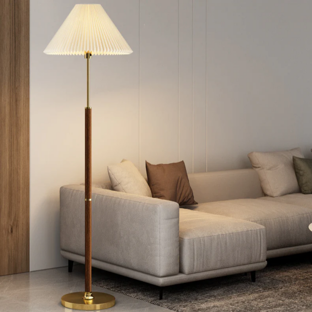 LumaVero Rice Paper Floor Lamp With Soft Ambient Glow