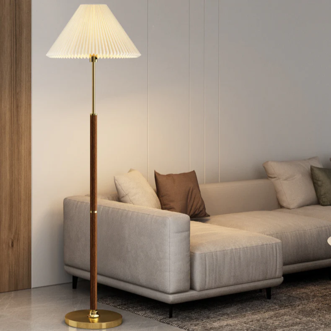 LumaVero Rice Paper Floor Lamp With Soft Ambient Glow