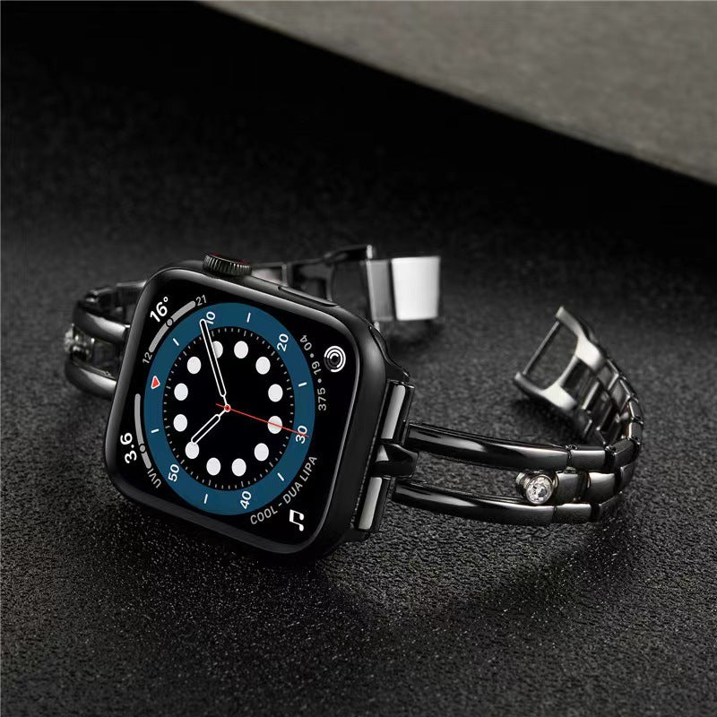 LumaNova Diamond Hollow Rund Ring för Apple Watch