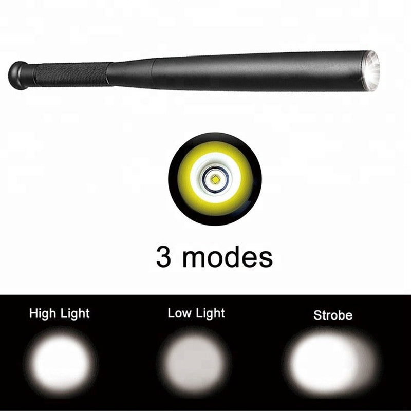 NovaBat Aluminum Alloy Baseball Bat LED Flashlight With Three Modes