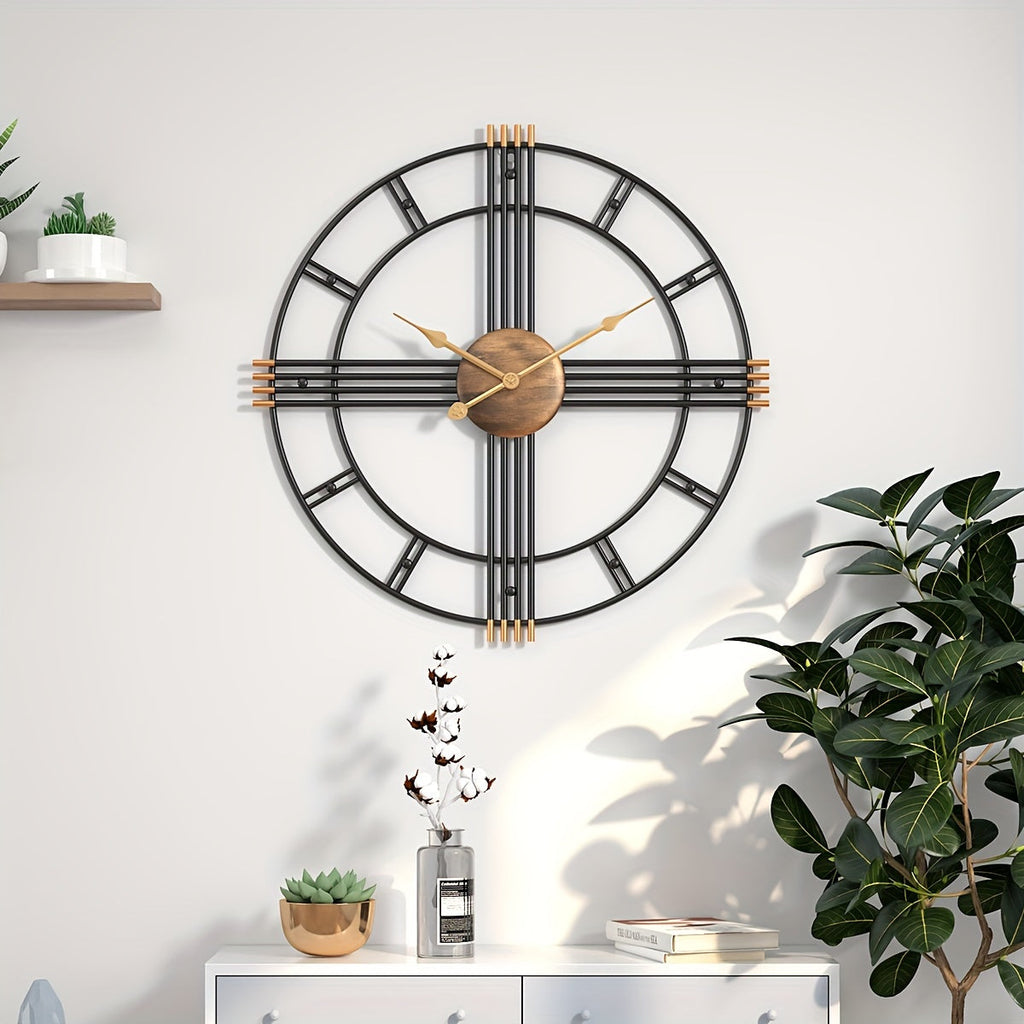 Nástěnné hodiny Casaelix Geometric Cross s minimalistickým designem a tichým chodem
