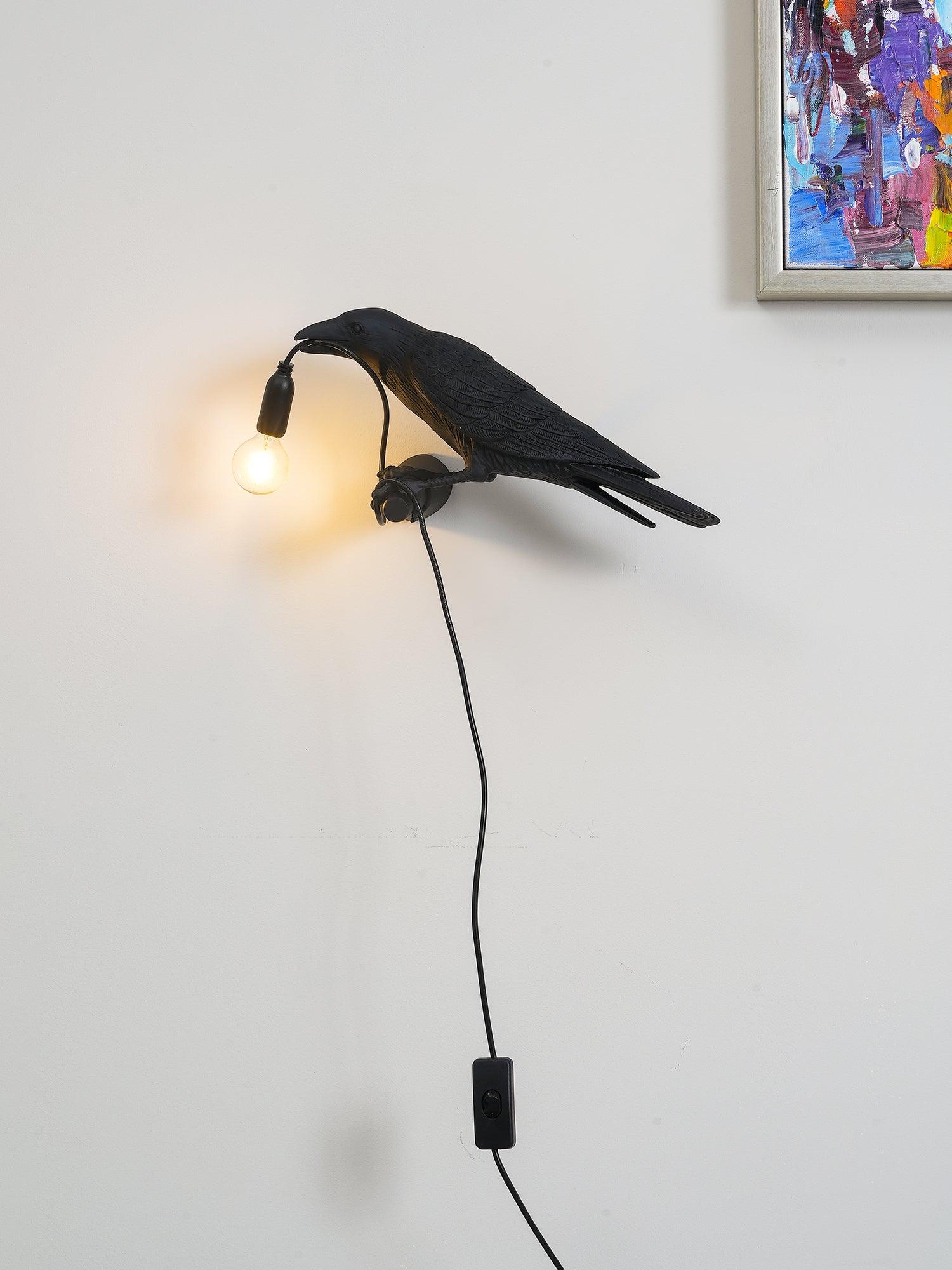 Vogelwandlamp voor woondecoratie met zacht sfeervol accentlicht