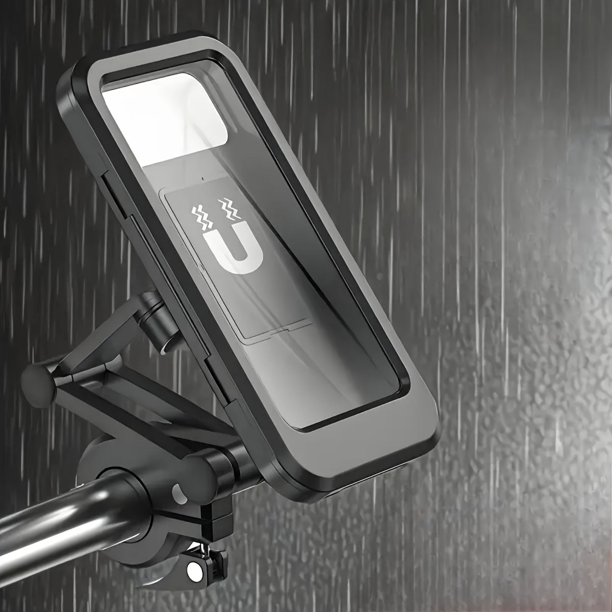 Bikewise テレスコーピング マグネット式スマホホルダー 自転車・電動自転車用、ABSデザイン