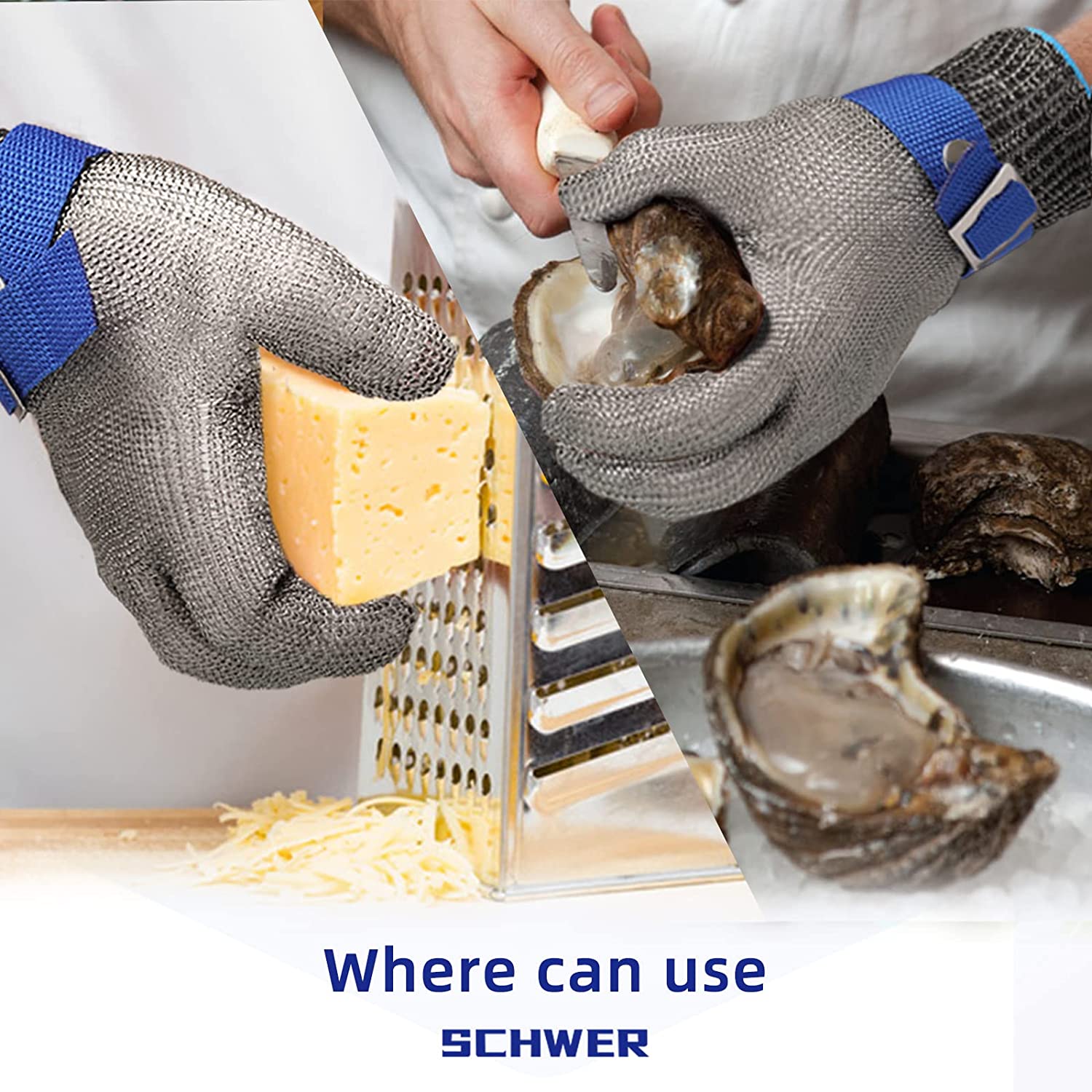 Food grade stainless steel mesh metal glove