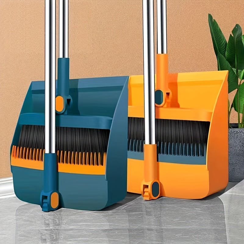 Set Scopa a Manico Lungo Rotante Cleansweep Pro e Paletta con Denti a Pettine