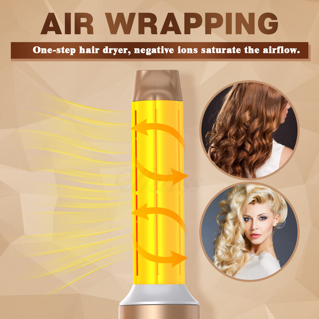 Airwrap 7v1 nástroj na úpravu vlasů pro kudrliny, vlny nebo narovnání