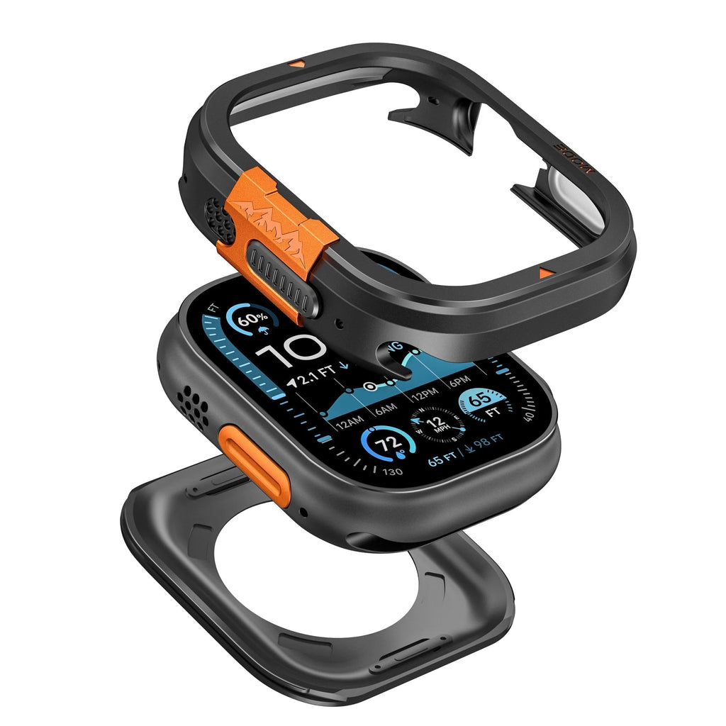 Custodia in metallo robusta Alpine per la protezione dell'Apple Watch