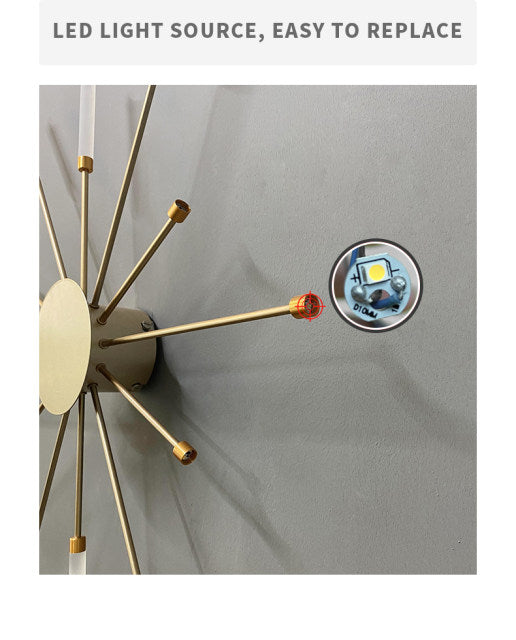 Lampa wisząca LumaSpike w stylu różdżki do nowoczesnych pomieszczeń