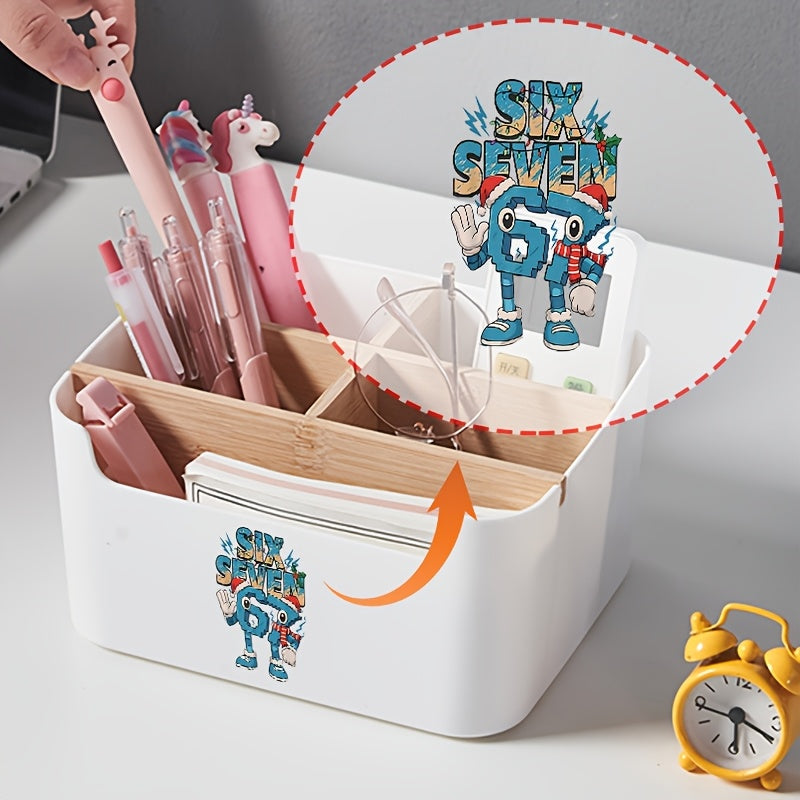 Memeroot Bamboo Desktop Storage for Neat Desk Organization