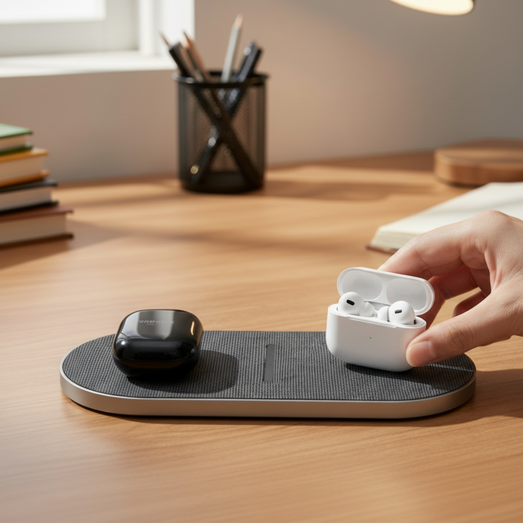 Stație de încărcare wireless 3 în 1 Chargemax pentru telefoane