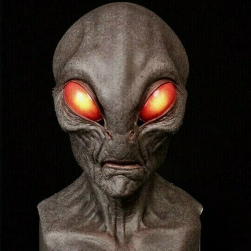 Realistic Alien Mask – Latex and Silicone Halloween Mask for Cosplay and Parties