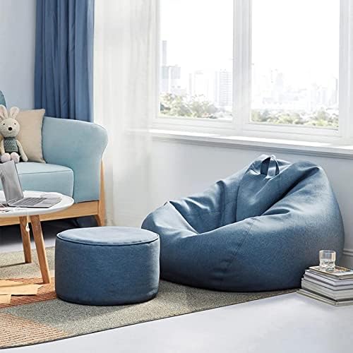 Pouf a sacco in lino stile divano per comfort moderno ed ergonomico