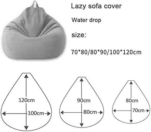 Pouf a sacco in lino stile divano per comfort moderno ed ergonomico