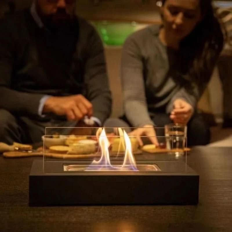 EmberNova Tabletop Bioethanol Fireplace For Indoor Or Outdoor Use