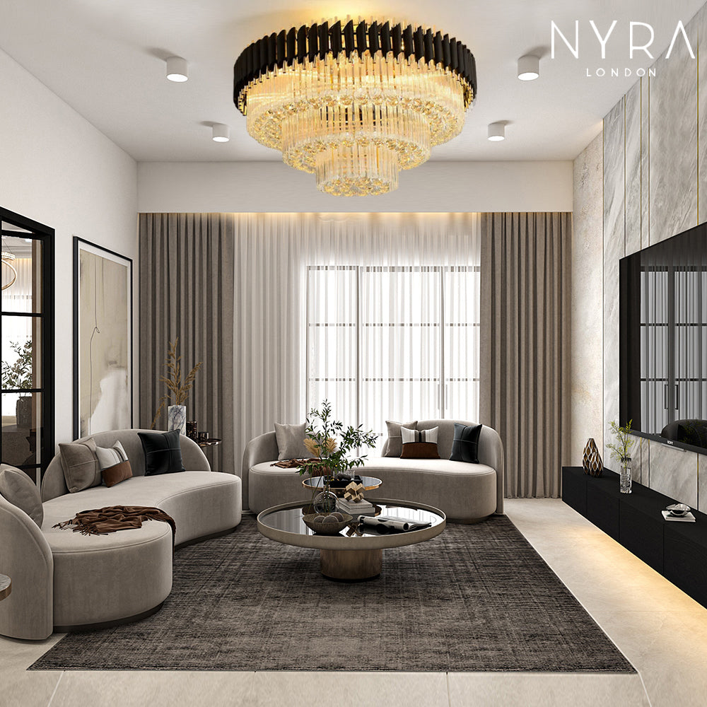Lámpara de Cristal LED Nova para Decoración Moderna y Elegante del Hogar