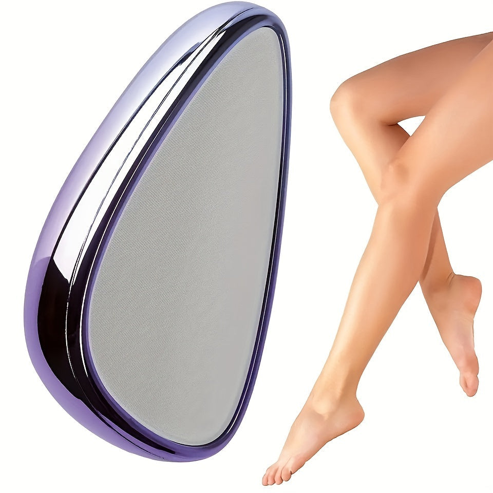 Épilateur Nano Crystal Elvoria pour jambes de femme, outil exfoliant réutilisable, beige clair