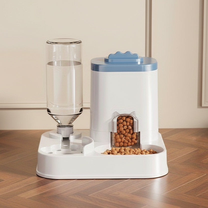 Stazione automatica resistente AquaFeed per idratazione e alimentazione degli animali domestici
