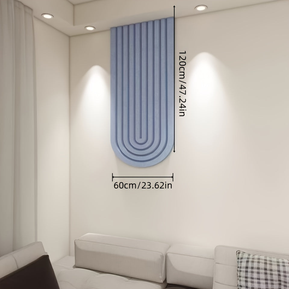 Felt Curve Notice Board With Big Adhesive Backing And Acoustic Stripe Finish