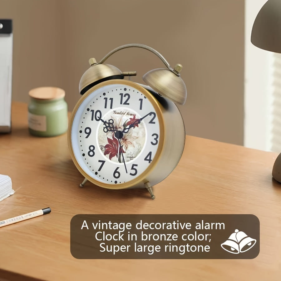 Nordibell Luminous Nordic Alarm Clock In Vintage Style