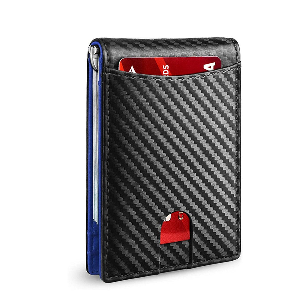 Men’s Slim RFID Wallet | Leather Card Holder | Black