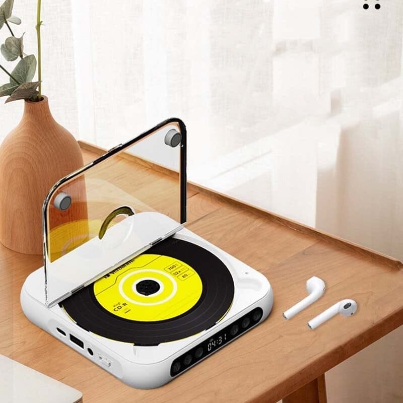 持ち運びに便利なBluetooth対応ポータブルCDプレーヤーで音楽を楽しもう