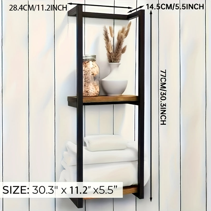 Space Saving Wall Mount Towel Rack For Organized Bathroom