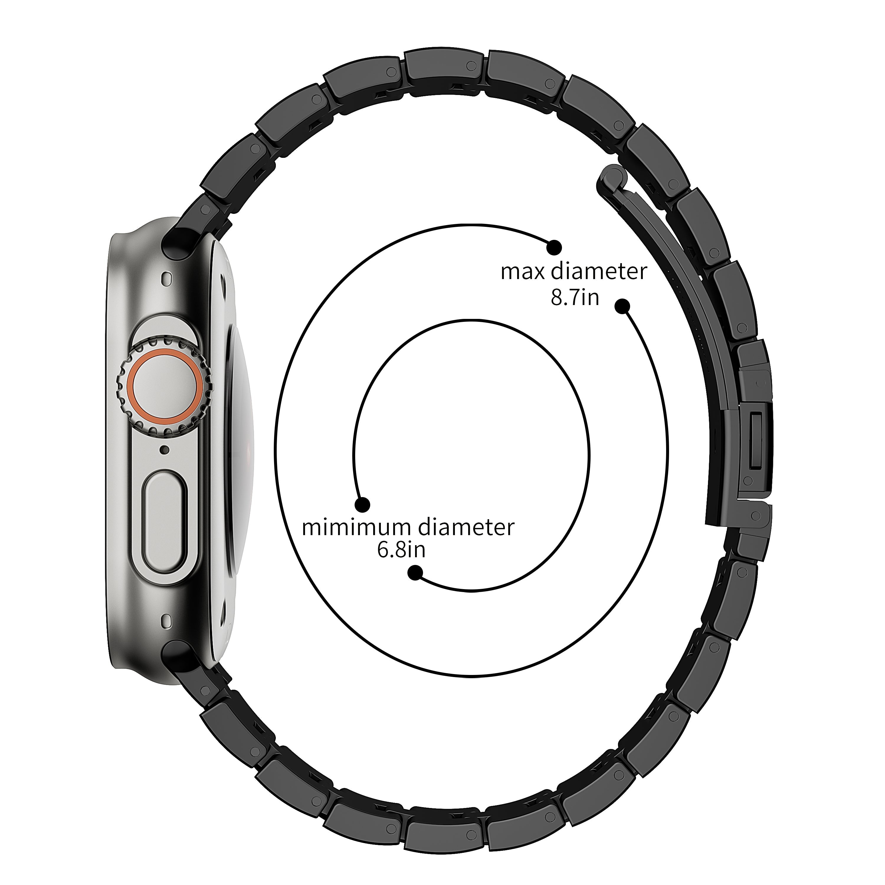LumaLink nerezový řemínek pro Apple Watch Ultra