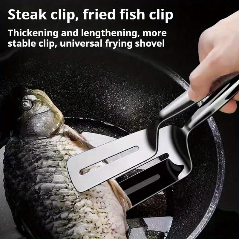 Steakclip tang i rustfrit stål med spatelkontrol