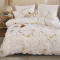 Goldshim Bedding Set With Foil Texture For Modern Bedrooms