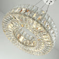 AstraLux Chrome Ring Chandelier Elegant Ceiling Light