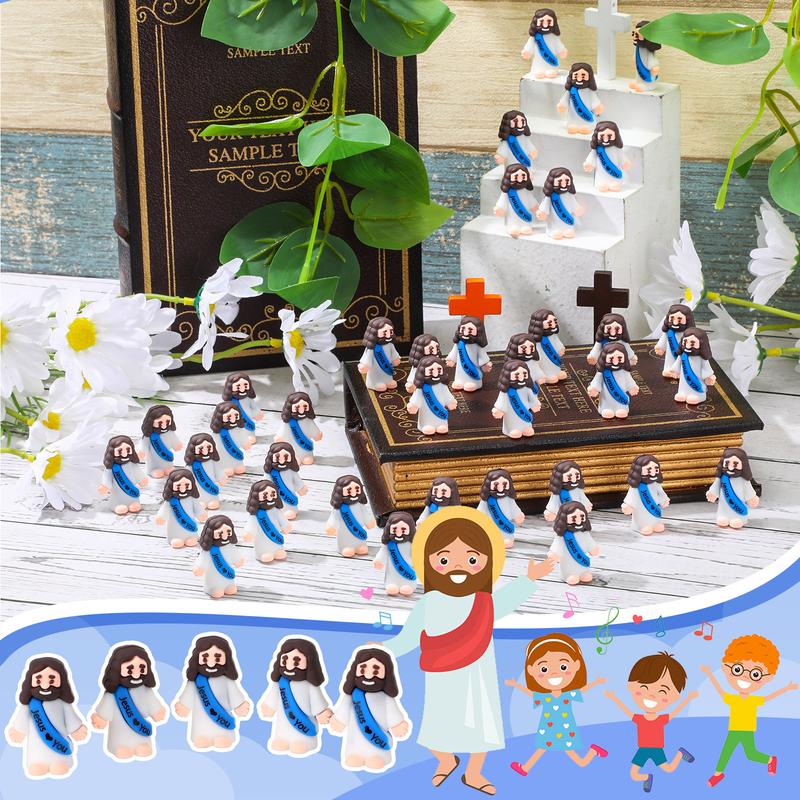 24-Piece Tiny Jesus Figurines Set With A Love You Message