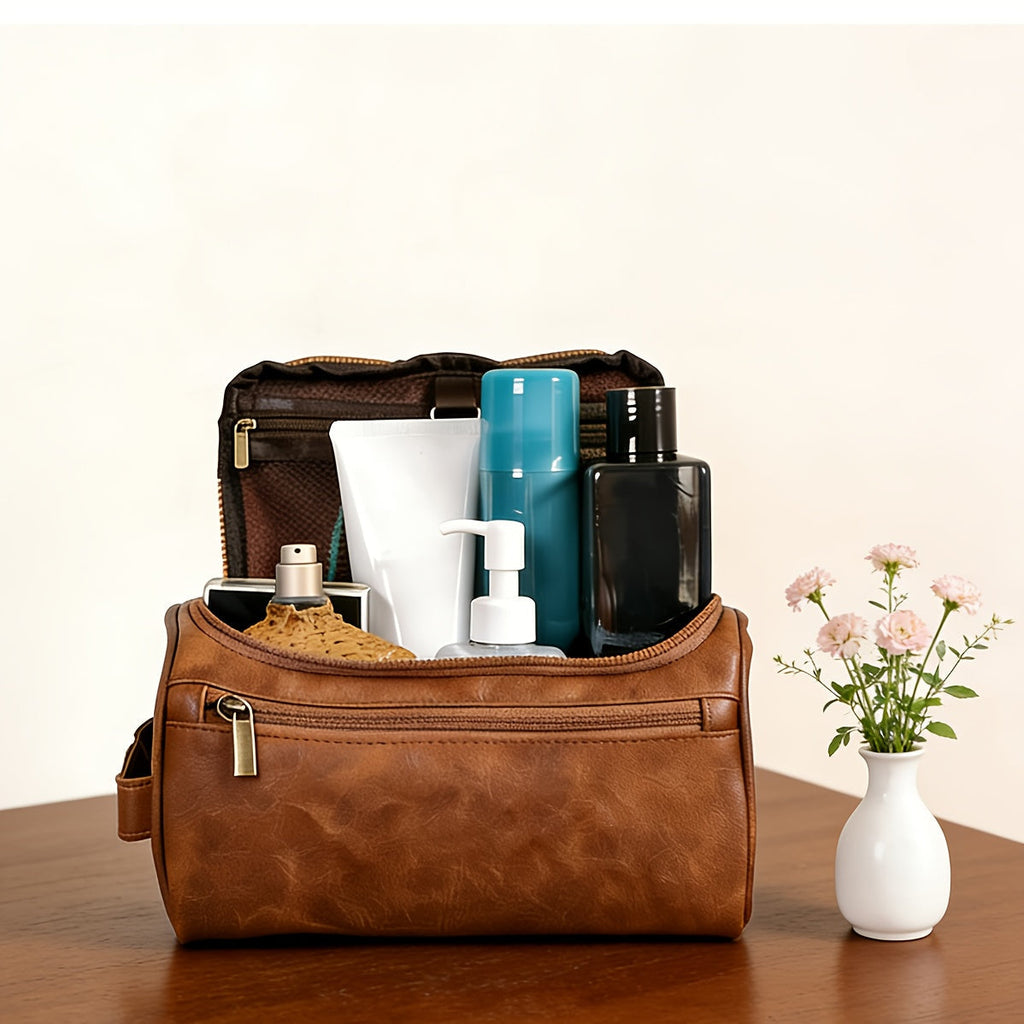 UrbanCraft Bolsa Organizadora de Viagem de Negócios em Pele Vintage para Homem
