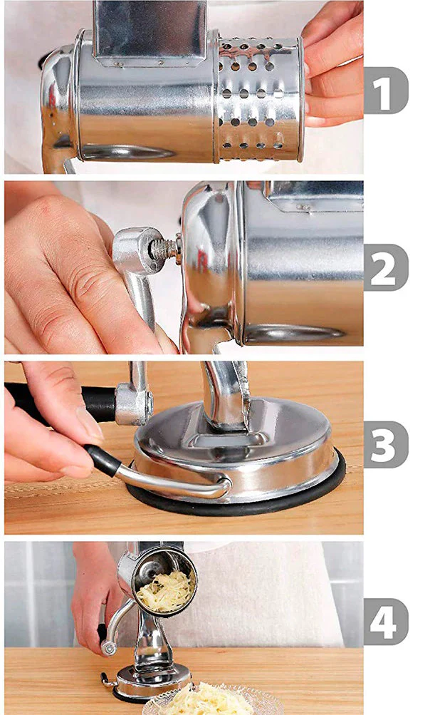 Multi-Functional Kitchen Rotary Food Grater Slicer