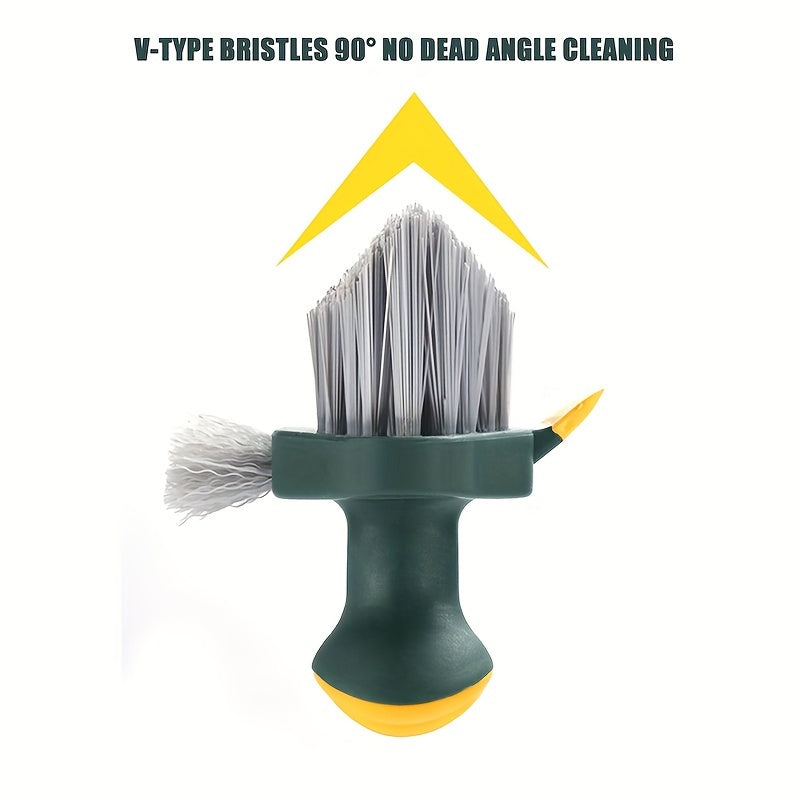 Brosse CleanPro 2-en-1 pour fentes et sols avec plastique durable, design portable