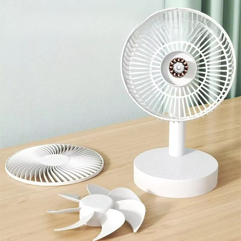 AeroNest stolní ventilátor bílý s odnímatelným krytem kompaktní čtyři rychlosti tichý