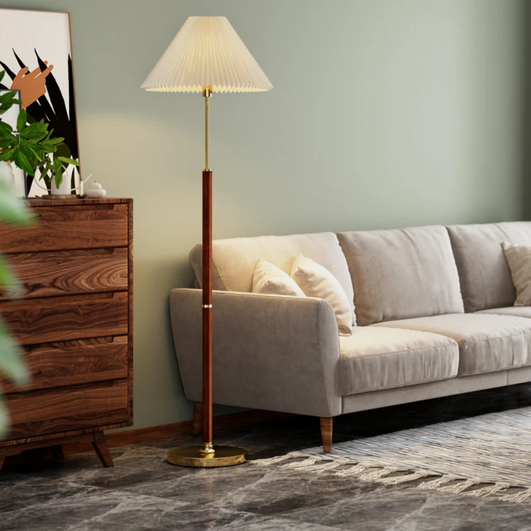 LumaVero Rice Paper Floor Lamp With Soft Ambient Glow
