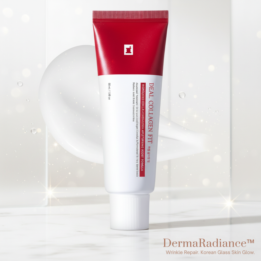 LuminaGlow Glass Skin Mask With Collagen For Smoother Complexion