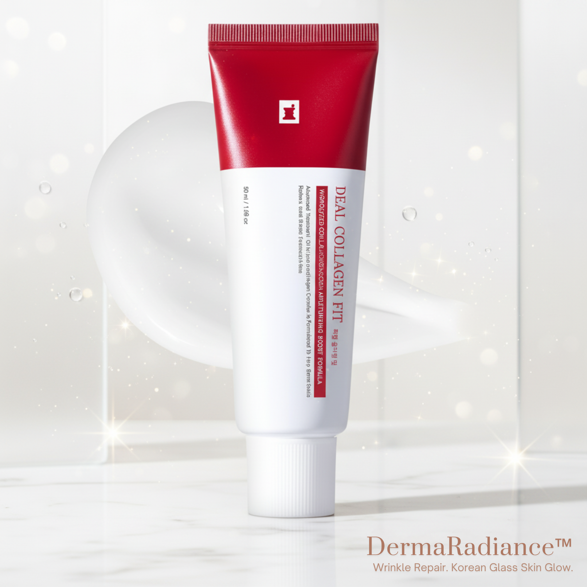 LuminaGlow Glass Skin Mask With Collagen For Smoother Complexion